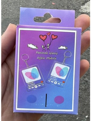 Parmak Izimiz Aşkın Mührü Anahtarlık