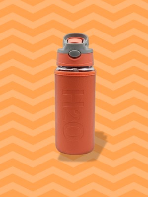 Tohana H2O Deri Kılıflı Pipetli Cam Matara 500 ml