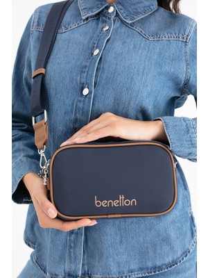 United Colors Of Benetton Benetton Kadın Kol Çantası Lacivert-Camel BNT1682