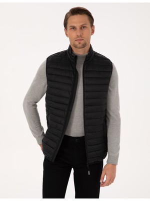 Pierre Cardin Erkek Siyah Kapitone Yelek 50313897-VR046