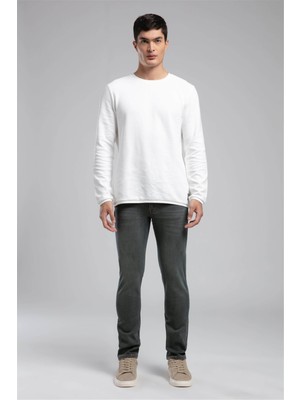 Lee Cooper Jagger Erkek Slım Straıght Dar Kesim Normal Bel Düz Paça Jean Pantolon Yeşil