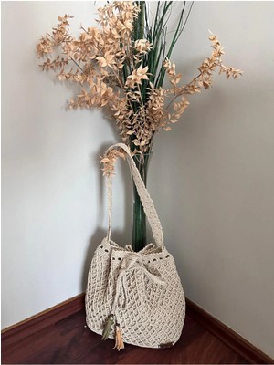 Figodicarta Hasır Omuz Çantası Baklava Dilim Model