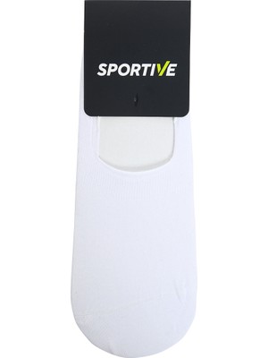 Sportive Babet 2'li Unisex Beyaz Günlük Stil Çorap 24KUAL19D03-BYZ
