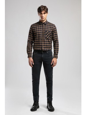 Lee Cooper Jagger Normal Bel Dar Kesim Gri Erkek Jean Pantolon Denim Kumaş 4 Cep