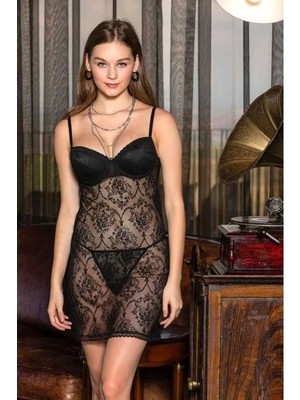 Beruflic Gallipoli 31132 Bayan Dantelli Babydol ve String Takım