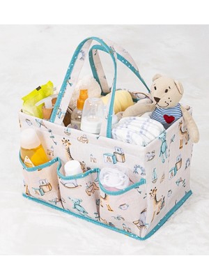 Ronanna Baby Kullanımı Kolay Desenli Taşınabilir Bakım Çantası (Yeşil)