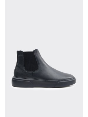 Derinet Hakiki Deri Lastikli Erkek Bot