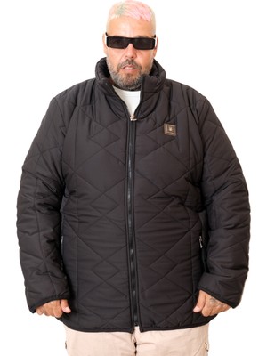 Mode Xl Büyük Beden Erkek Mont Dik Yaka  25710