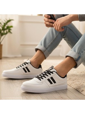 Ispartalılar 038 Rahat Taban Günlük Unisex Siyah Erkek Spor Ayakkabı