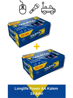 Varta Longlife Power Aa Kalem Pil 24 Adet