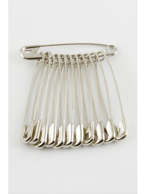 Zero Lvsqvr 12 Adet Çengel Iğne 5,5 Cm-Gümüş Rengi