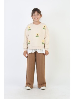 Jabber Kız Ayçiçek Detaylı Eşofman Takımı