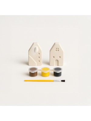 Tuffy Design Sevimli Ev Beton Taş Boyama Seti