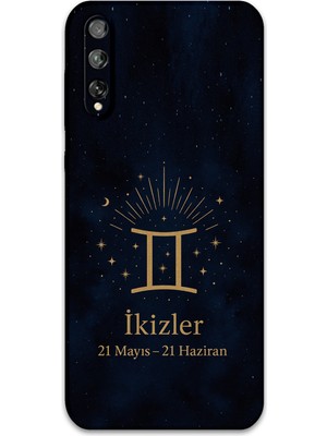 Gramaphone Huawei P Smart S Uyumlu Ikizler Burcu Desenli Telefon Kılıfı + Ekran Koruyucu - 5770