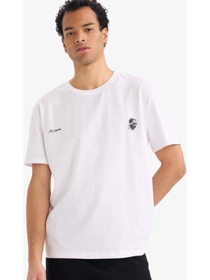 DeFacto %100 Pamuk Atatürk Baskılı Tişört G6505AX25WN