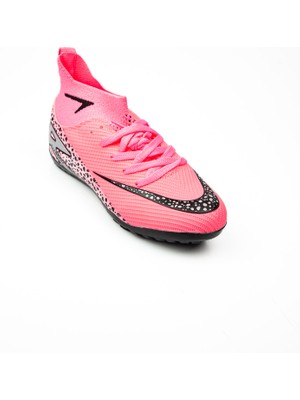 Laliga 610 Pembe Çoraplı Çocuk Halı Saha Ayakkabısı (28-35)