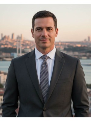 1001 Kravat Gri Beyaz Çizgili 8 cm Genişliğinde Kravat