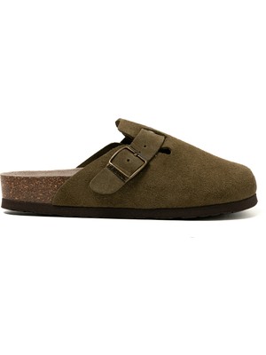 Kadın Terlik Rıva G105944 Genuins Velour Kaki