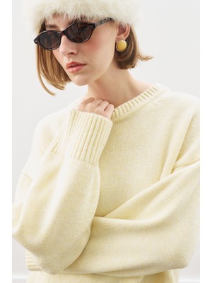 Manuka Chunky Oversıze Kazak Sarı