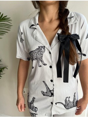 Pijamigas Pegasus Leopar Kadın Pijama Takımı