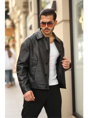 Baselco Premium Oversize Düğmeli Kaşe Ceket