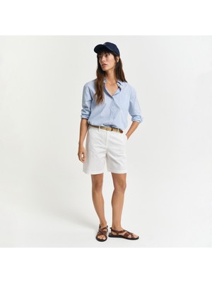 Gant Kadın Beyaz Regular Fit Şort