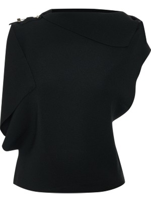 Kameya Volan Detaylı Triko Bluz 26W10870