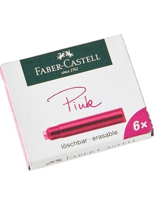 Faber-Castell Dk Kartuş, Pembe 6'lı
