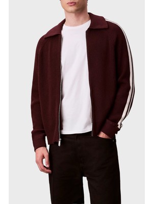 Calvin Klein Pamuk ve Yün Karışımlı Relaxed Fit Şerit Detaylı Ceket LV04RD301GGR9 Erkek Ceket LV04RD301G Gr9