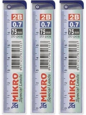 Misda Store Cetvelli Kalem Ucu 0.7 mm 3lü