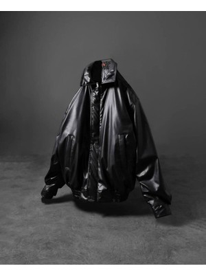 Baselco Erkek Premium Oversize Vintage Bomber Ceket Suni Deri Slim Fit Şık Tasarım