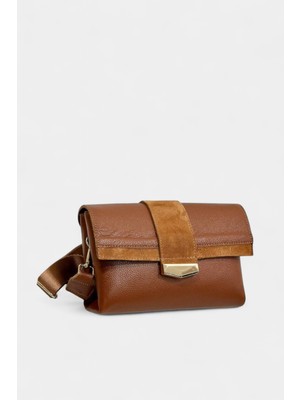 MİALES %100 Hakiki Deri Uzun Askı Detaylı Kadın Omuz Çantası