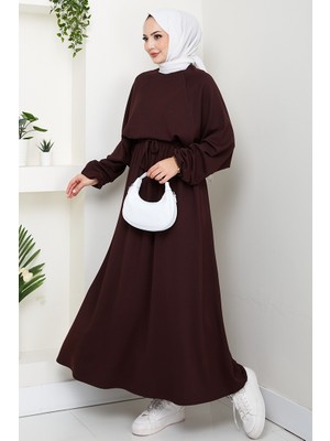 İlkimay.com Evsan Tunik Etek Oysho Ikili Takım 1650 - Kahve