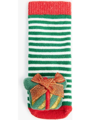 Koton Yılbaşı Temalı Pamuklu Havlu Çorap
