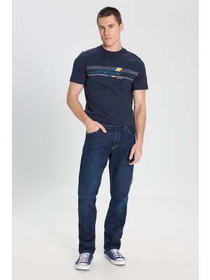 Wrangler W15QHN856 Greensboro Koyu Lacivert Erkek Pantolon