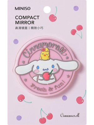 Miniso Sanrio Lisanslı  Cinnamoroll Karikatür Silikon Tek Taraflı Taşınabilir Ayna