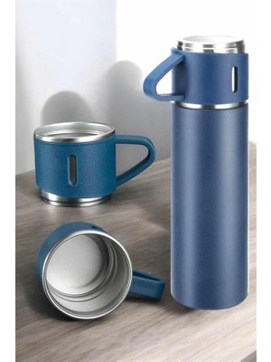 Ronanna 500 ml Kapasiteli Taşınabilir Basınçlı Termos Seti Günlük Kullanım Için Ideal