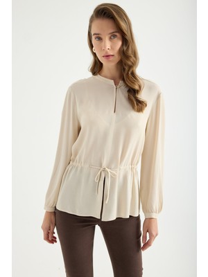 Masha Kate Büzgü Detaylı Bluz