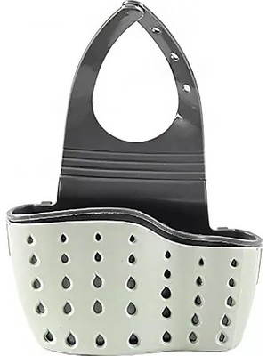 Lavabo Süngeri Tutucu, Mutfak Ayarlanabilir Düzenleyici Lavabo Rafı Tahliye Sepeti Asma Süzgeç Düzenleyici, Yeşil