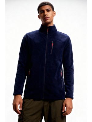 Dechers Erkek Extreme Rüzgar Geçirmez Cepli Outdoor Tam Fermuarlı Polar Ceket E223