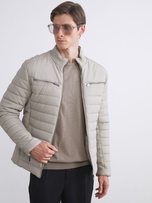 Lc Waikiki Yeni Sezon Slim Fit Dik Yaka Erkek Deri Görünümlü Ceket