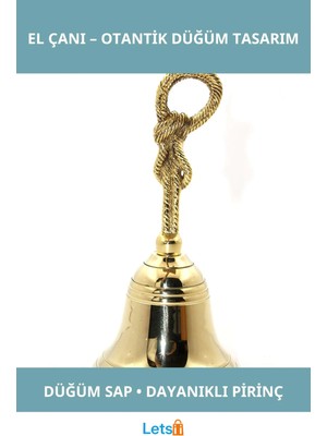 Letsii Geleneksel Pirinç El Çanı Otantik Tasarım