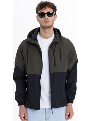 D1fference İçi Astarlı Cepli Kapüşonlu Jel Elyaflı Su ve Rügar Geçirmez Erkek Kışlık Mont