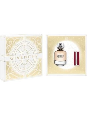 Givenchy L Interdit EDP 80 ml Set Hediyelik Parfüm ve Le Rouge Deep Velvet