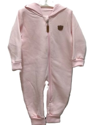 Bebitof My Baby Kumsal Kapüşonlu Içi Polarlı Bebe Tulumu 252334