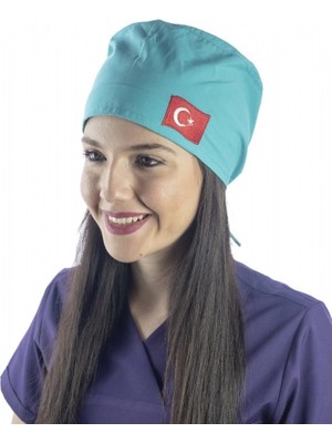 Bone Bayrak Işlemeli - 110 Su Yeşili