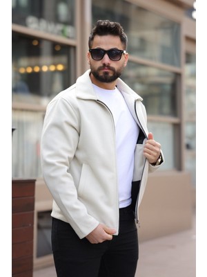 Baselco Şık ve Basic Slim Fit Kaşe Ceket