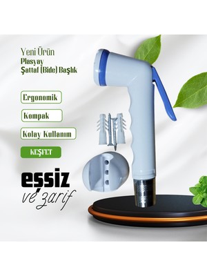 Plasyay Plastik Mandallı Şattaf Tekne Yat Karavan Duş Başlığı