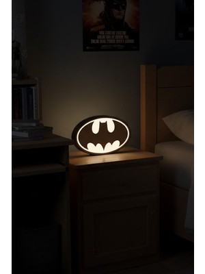 MEKTrend Batman Dekoratif Aydınlatma LED Gece Lambası Beyaz