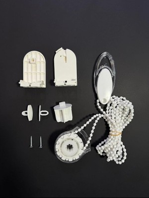 & Stor Perde Mekanizma Seti - 3,5 cm Kasaya Uyumlu, Beyaz